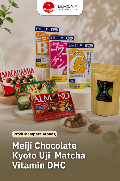 Meiji Chocolate | Kyoto Uji Matcha | Vitamin DHC - Produk Premium Import Jepang Makanan & Vitamin