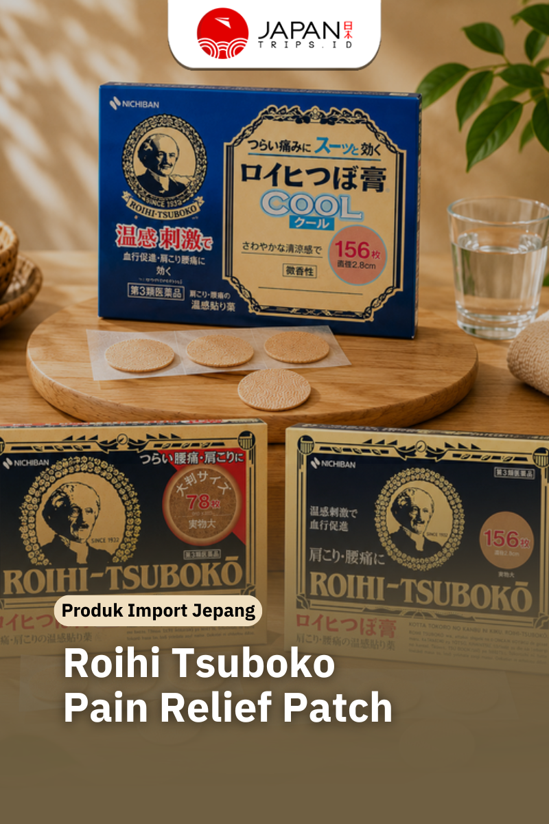 Roihi Tsuboko Pain Relief Patch Japan | Koyo Bulat Pereda Pegal & Nyeri Otot