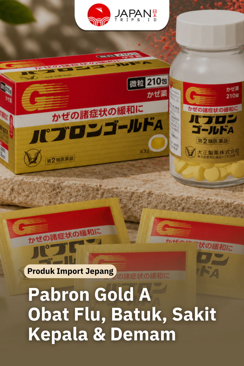 Pabron Gold A Obat Flu Jepang Original |  Obat Flu, Batuk & Pilek