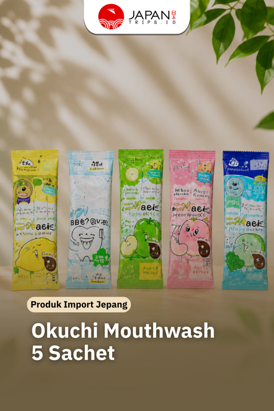 Okuchi Mouthwash Jepang 5 Sachet - Pembersih Mulut Portable Anti Bau Mulut