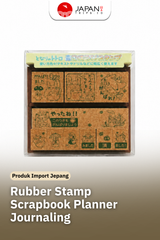 Set Stempel Kayu Totoro Karakter Jepang – Rubber Stamp Scrapbook Planner Journaling