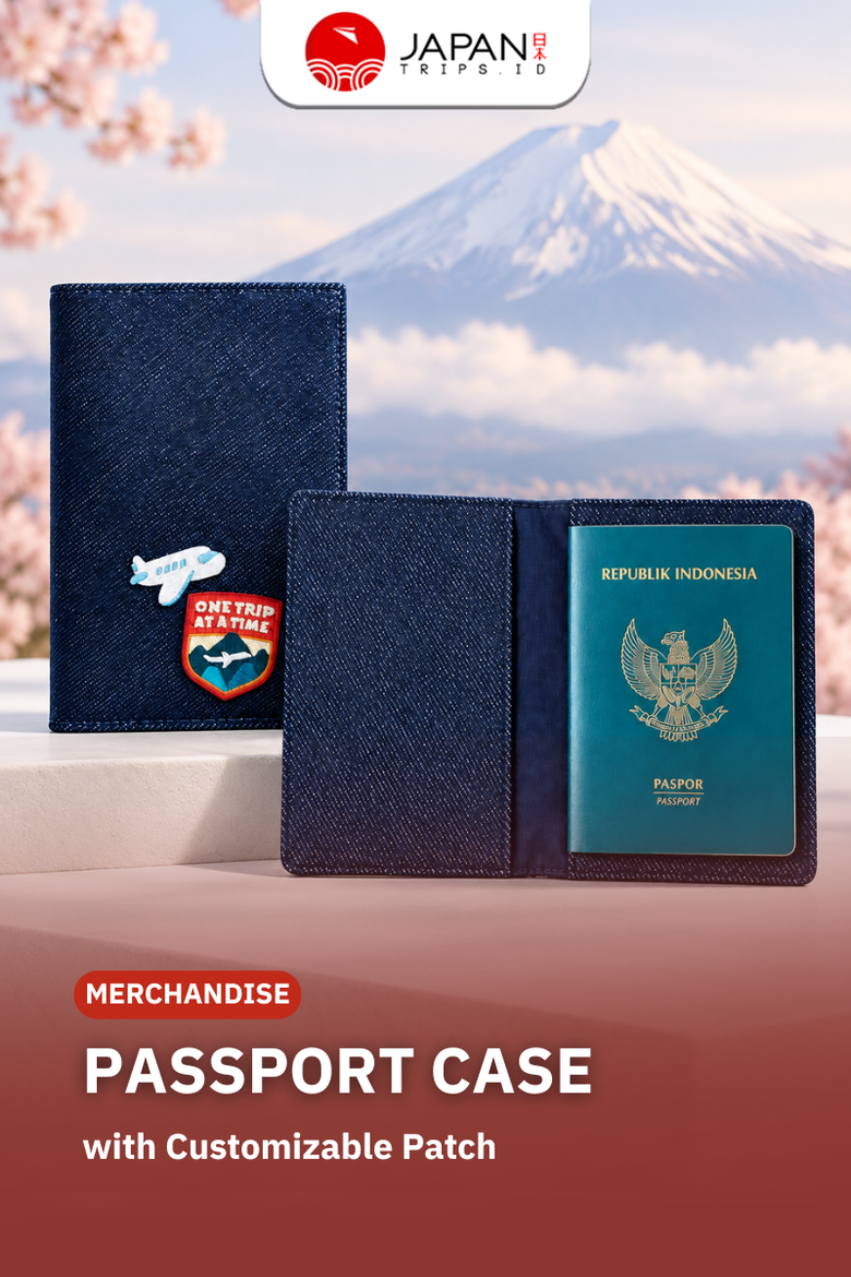 PASSPORT CASE - Custom Passport Holder + 2 Patch | Passport Cover Case Custom | Sampul Paspor Travel | Japantrips x Ongoing Project