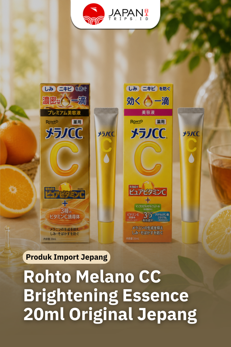 Rohto Melano CC Brightening Essence 20ml Original Jepang