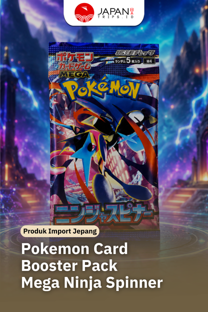 Pokemon Card Game Mega Ninja Spinner Booster Pack | Jepang Original | 5 Kartu Pokemon