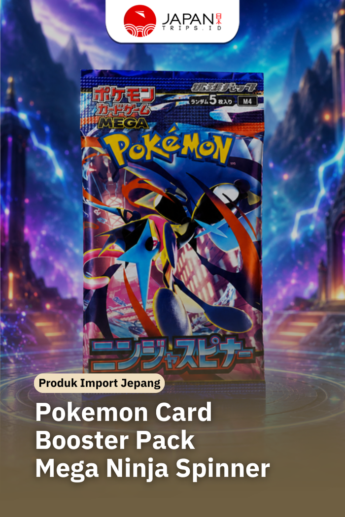 Pokemon Card Game Mega Ninja Spinner Booster Pack | Jepang Original | 5 Kartu Pokemon