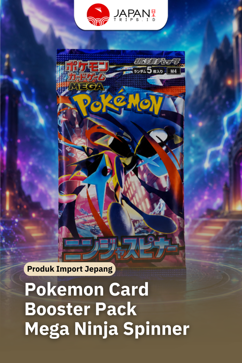 Pokemon Card Game Mega Ninja Spinner Booster Pack | Jepang Original | 5 Kartu Pokemon