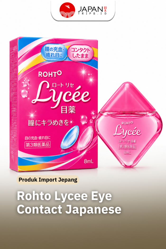 Rohto Lycee Eye Contact Eye Drops | Tetes Mata Harian Jepang untuk Lensa Kontak