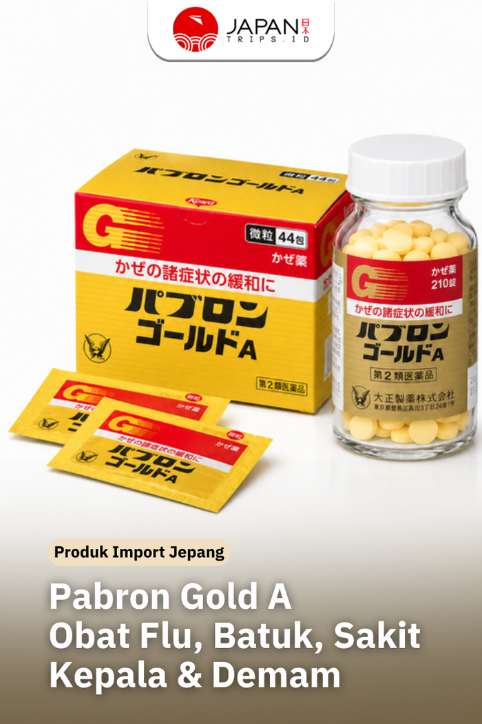 Pabron Gold A Obat Flu Jepang Original |  Obat Flu, Batuk & Pilek