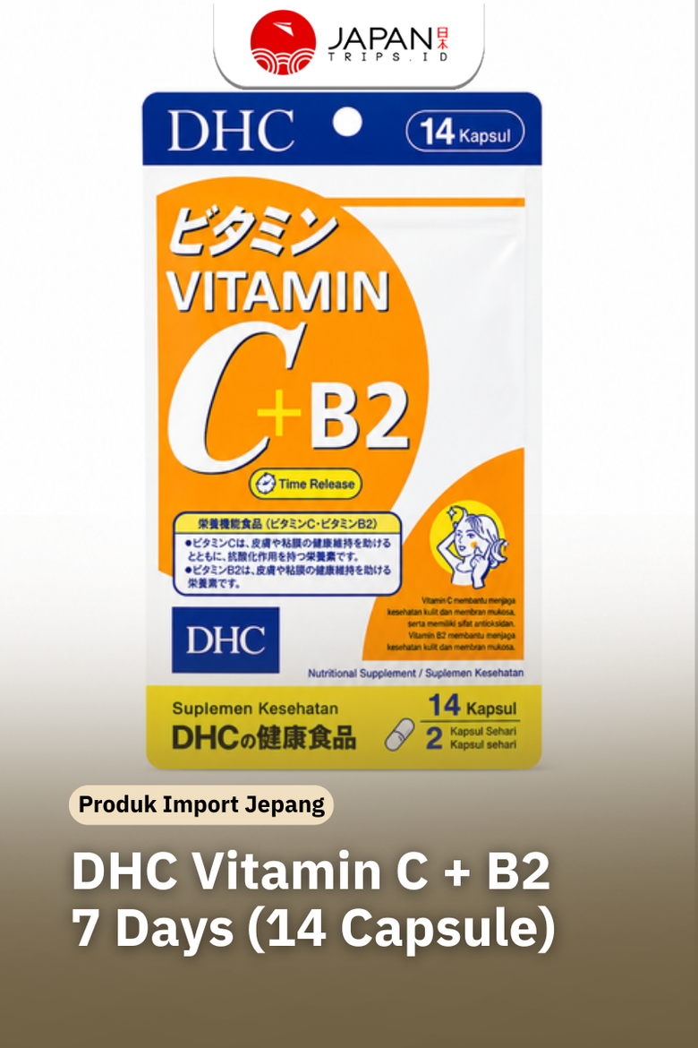 DHC Vitamin C + B2 Japan / 7 Days | Suplemen Kulit & Daya Tahan Tubuh