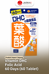 DHC Folic Acid 60 Days (60 Tablet) Asam Folat 400mcg - Mendukung Metabolisme & Energi Tubuh