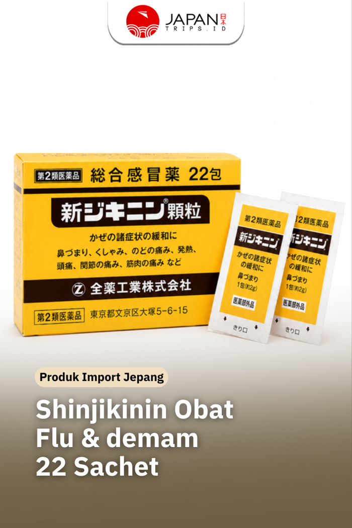 Shinjikinin Obat Flu & Demam 22 Sachet | Jepang Original