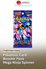 Pokemon Card Game Mega Ninja Spinner Booster Pack | Jepang Original | 5 Kartu Pokemon