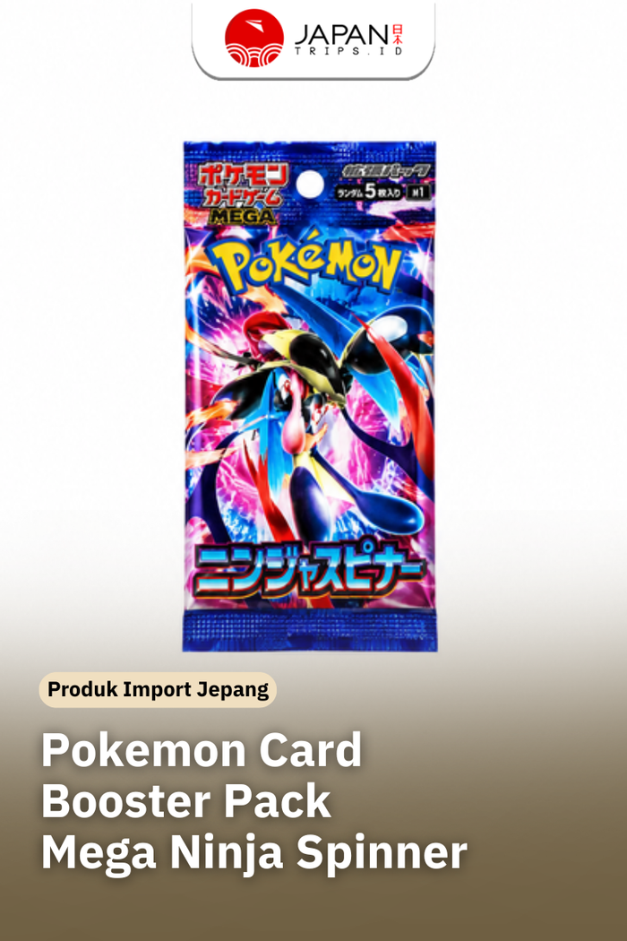 Pokemon Card Game Mega Ninja Spinner Booster Pack | Jepang Original | 5 Kartu Pokemon