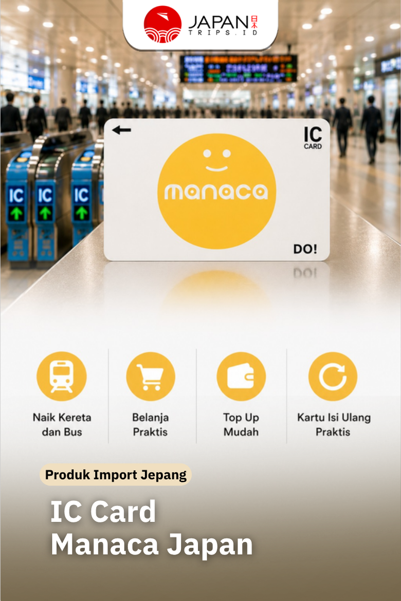 IC Card Manaca Japan | Kartu Transport & Belanja Jepang
