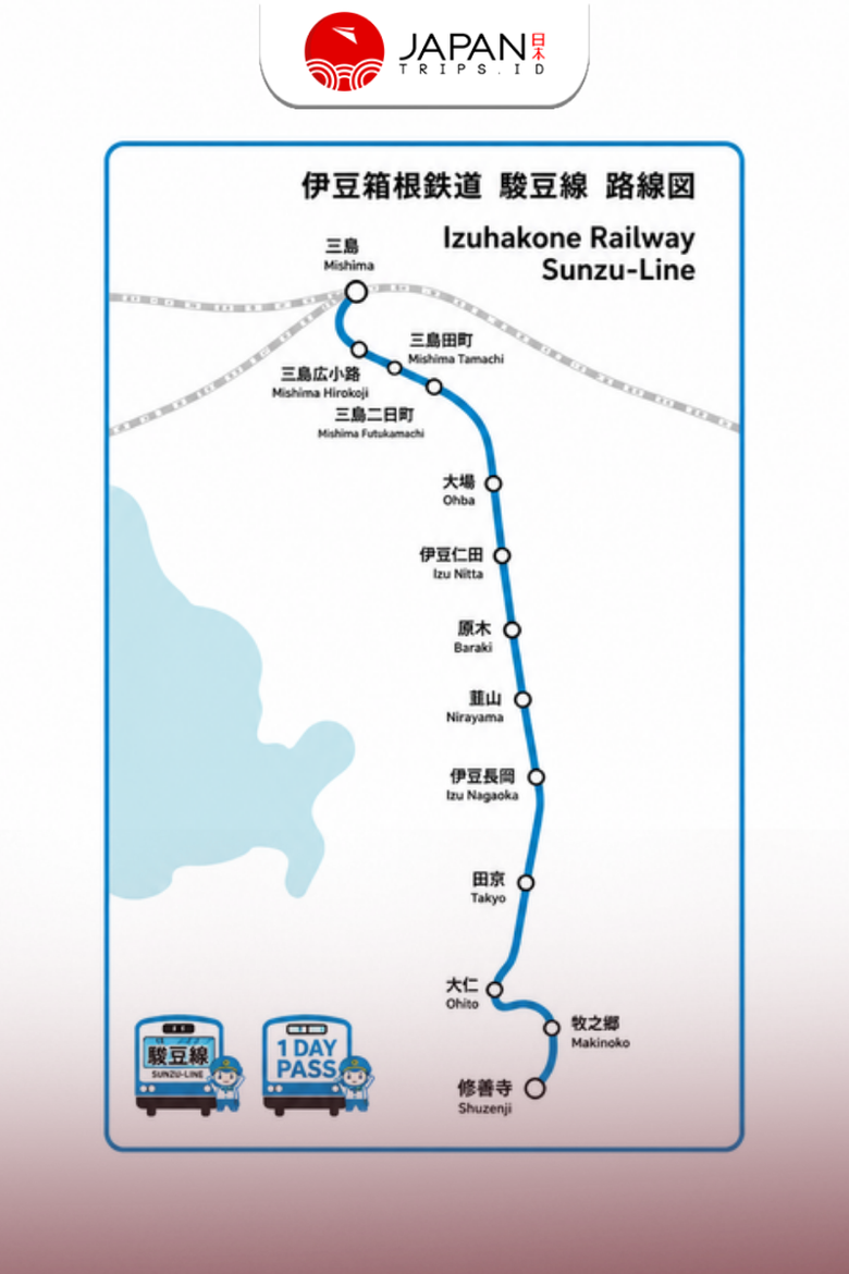 Izuhakone Line 2-Day & 1-Day Pass (Rail & Bus) | Tiket Izuhakone Line 1 & 2 Hari (Kereta & Bus)