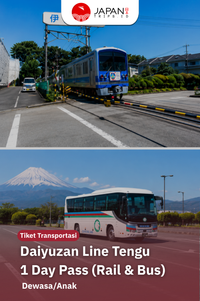 Daiyuzan Line Tengu 1-Day Pass (Rail & Bus) | Tiket 1 Hari Daiyuzan Line Tengu Kereta Api & Bis