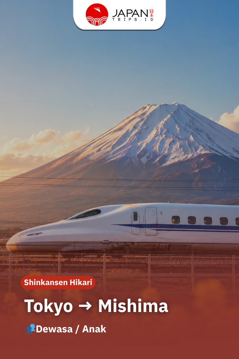 Shinkansen Hikari Tokyo to Mishima