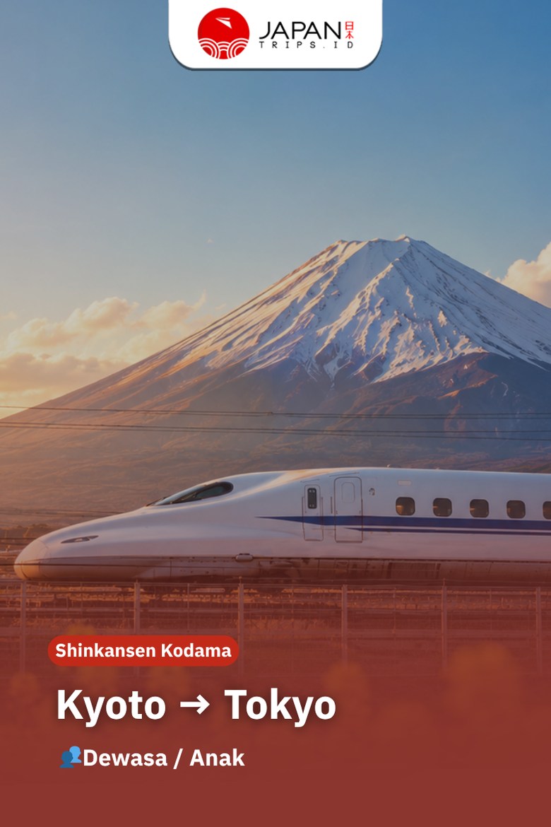 Shinkansen Kodama Kyoto to Tokyo