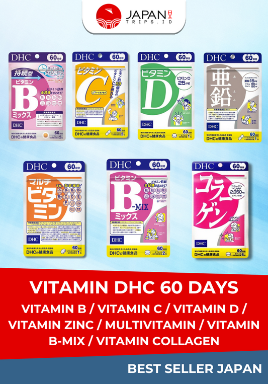 DHC VITAMIN 60 DAYS – Multivitamin, Vitamin C, Vitamin D, Vitamin Zinc, Vitamin B, Vitamin B-Mix, Vitamin Collagen