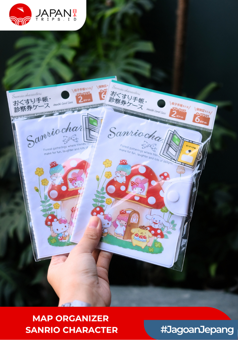 Zipper Pouch, Map Organizer, Mini Wallet & Tenugui - Produk Import Japan