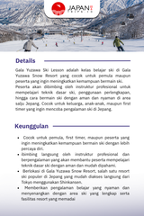 Gala Yuzawa Ski Lesson | Pelatihan Ski Gala Yuzawa