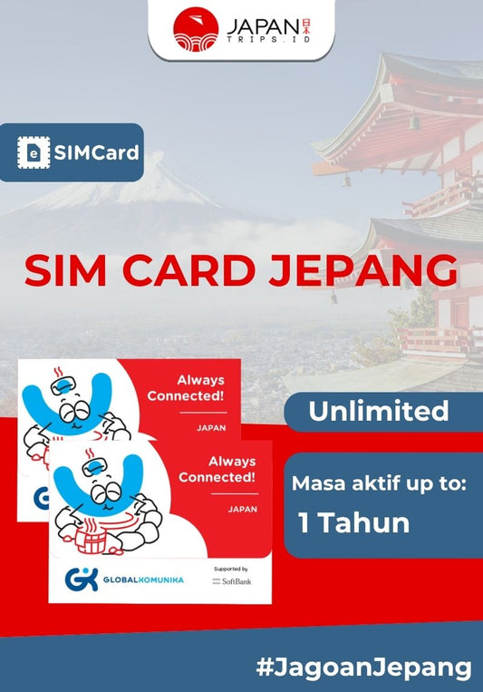 JAPANTRIPS Sim Card International Unlimited | 1 Year Multi-Country