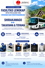 Bus Ticket Takayama – Shirakawago & Toyama | Tiket Bus Takayama – Shirakawago – Toyama