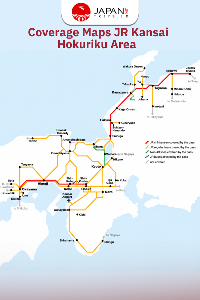 Kansai Hokuriku Area Pass 7 Days