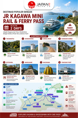 JR Kagawa Mini Rail & Ferry Pass 2 Days