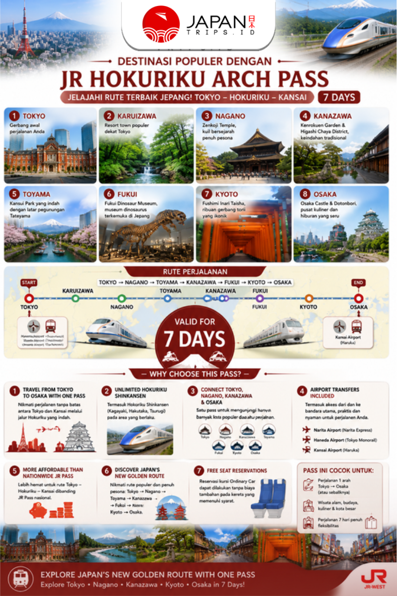 Hokuriku Arch Pass 7 Days