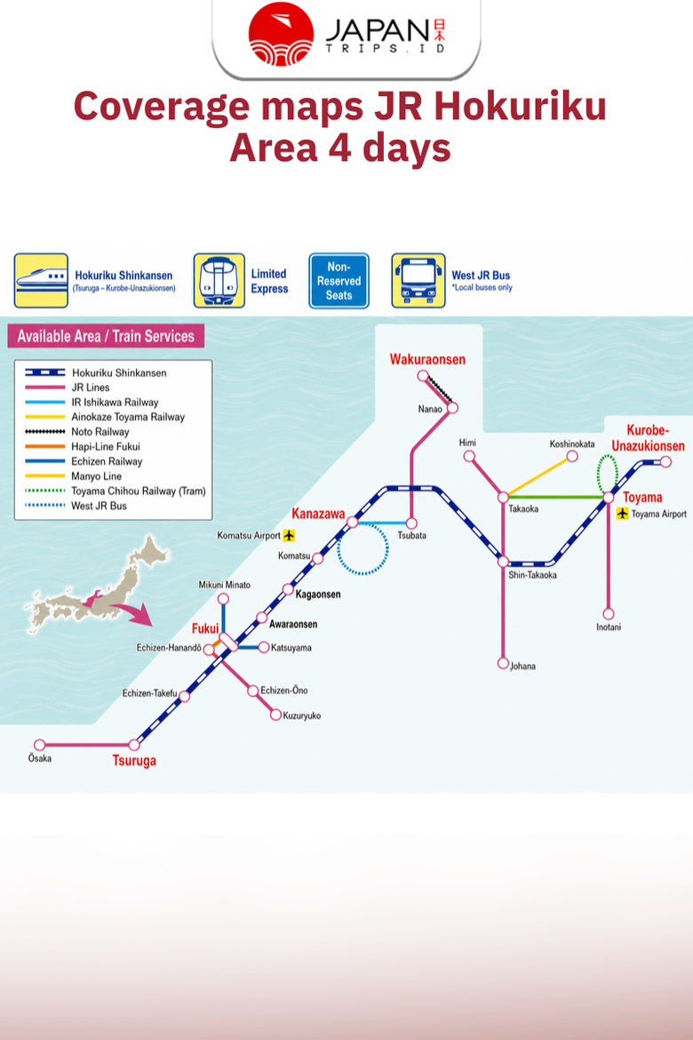 Hokuriku Area Pass 4 Days