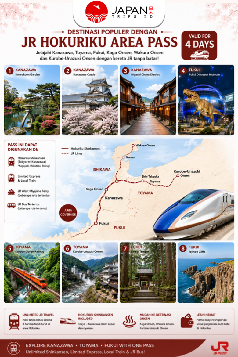 Hokuriku Area Pass 4 Days