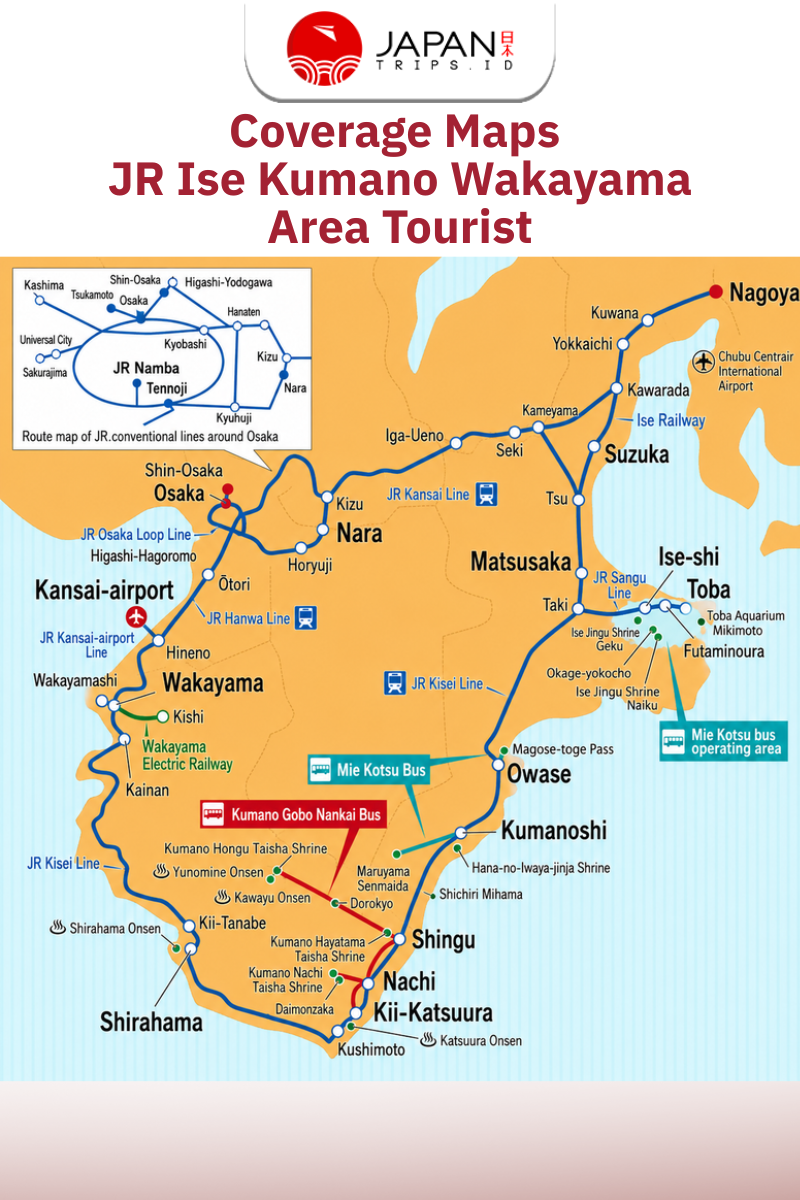 Ise Kumano Wakayama Area Tourist Pass 5 Days