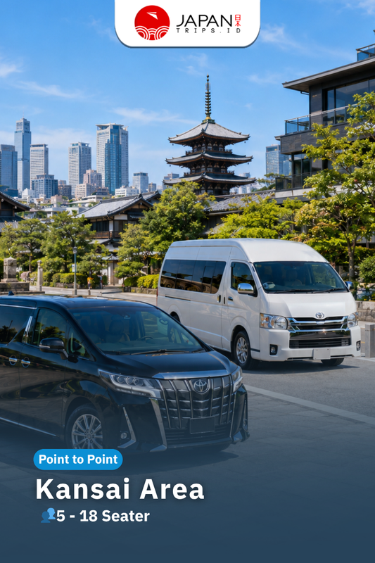 Private Transfer Kansai Area Osaka Kyoto Nara | Sewa Mobil di Jepang – USJ / KIX / Stasiun Shinkansen / Kyoto / Nara / Kobe