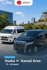 Point To Point Transfer Osaka To Kansai Area (Kyoto/Nara/Kobe/Nagoya)