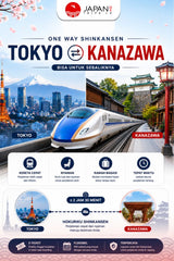 Tiket Shinkansen Tokyo Kanazawa | One Way Shinkansen Ticket