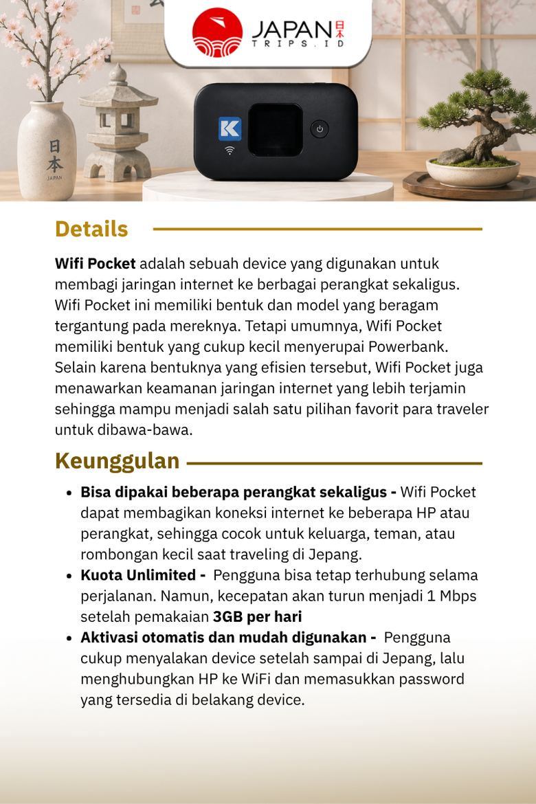 Sewa Wifi Jepang | Wifi Japan Pocket