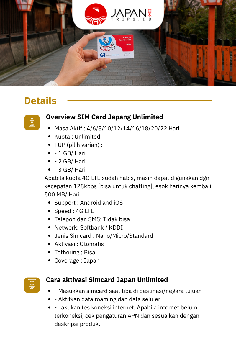 Simcard Japan Unlimited | Travel Simcard Japan
