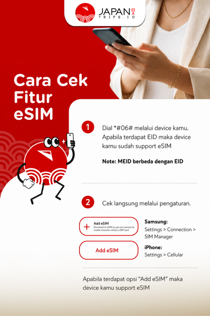eSIM Japan Big Data + Transit Country | Travel Sim Jepang Kuota Besar