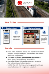 N’EX Narita Express Ticket | Narita Express to Tokyo