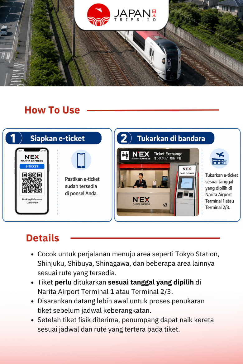 N’EX Narita Express Ticket | Narita Express to Tokyo