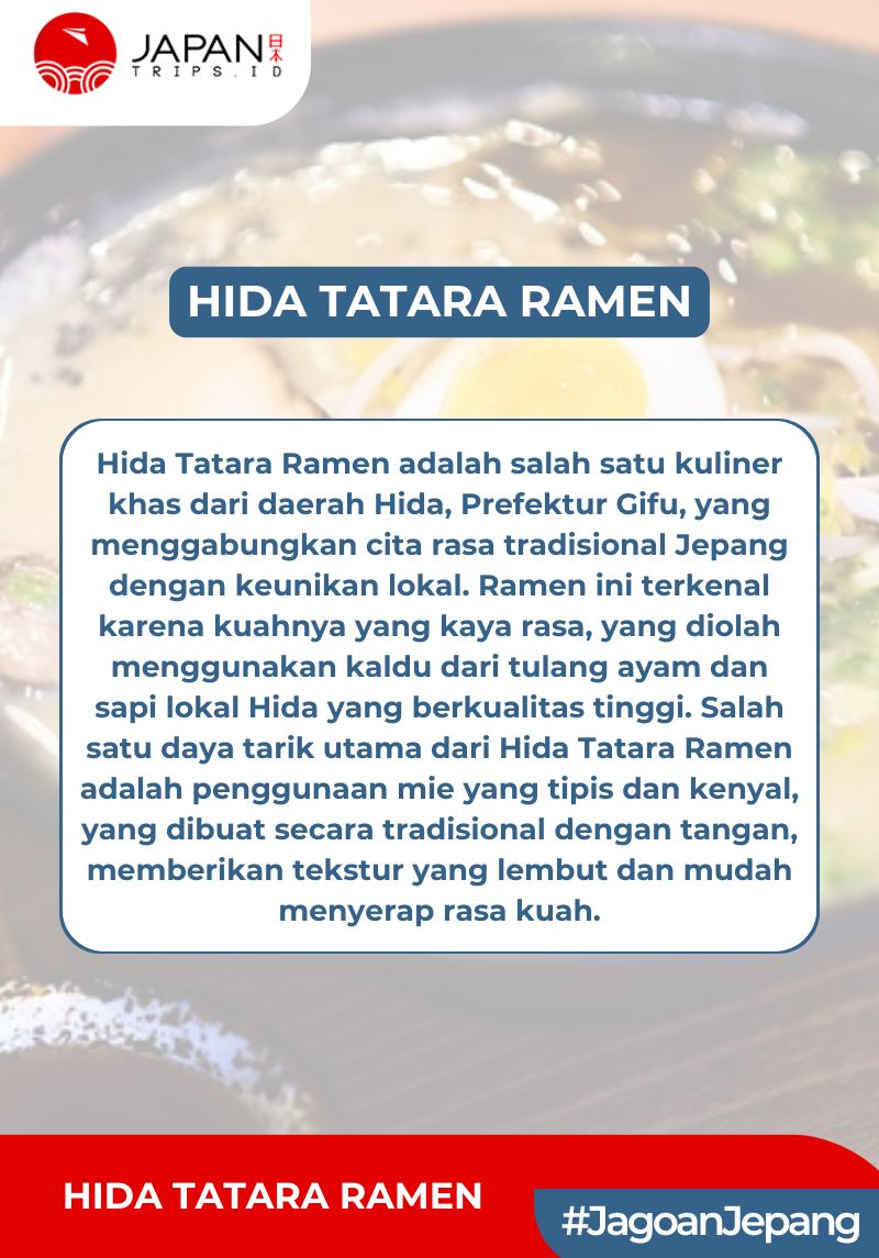 Hida Tatara Ramen Isi 6 Box | Mie Instan Jepang