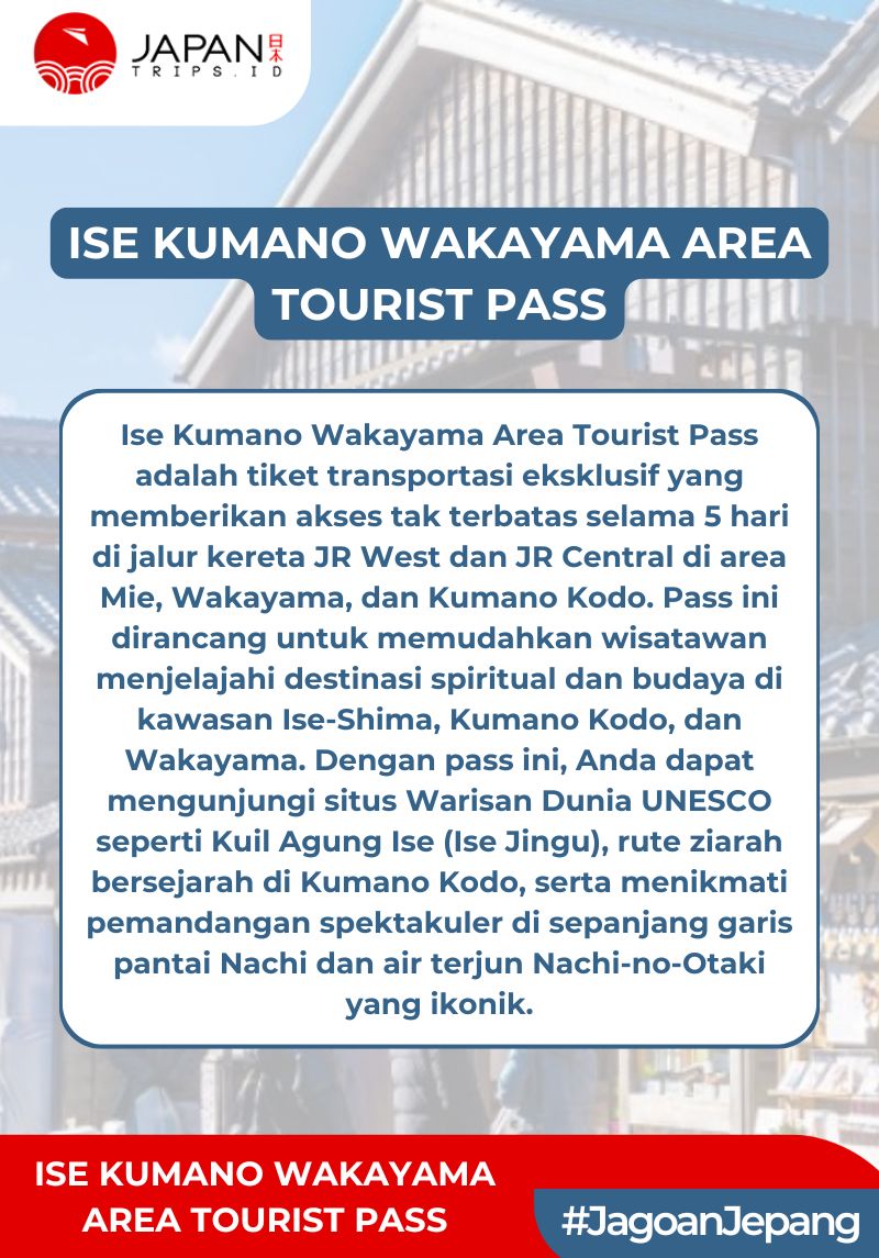 Ise Kumano Wakayama Area Tourist Pass 5 Days