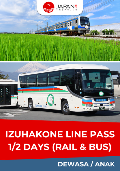 Izuhakone Line 1/2-Day Pass (Rail & Bus) | Tiket Izuhakone Line 1/2 Hari (Kereta & Bus)