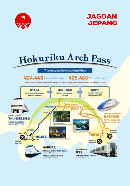 Hokuriku Arch Pass 7 Days