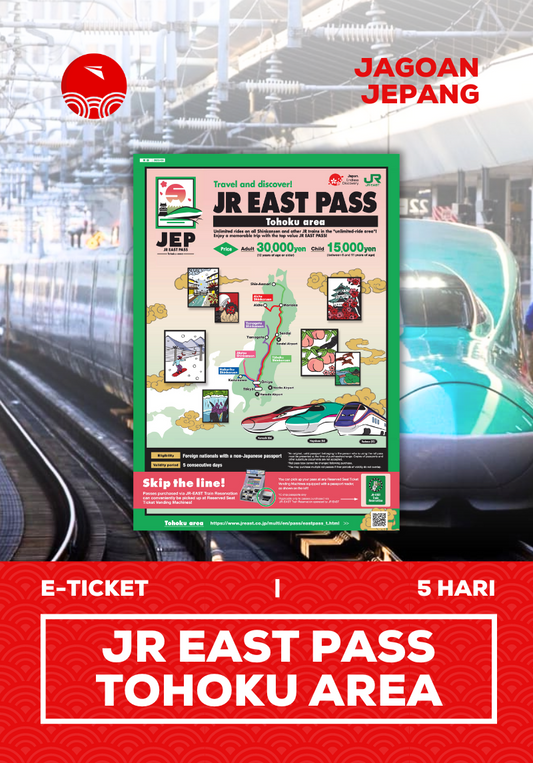 JR East Pass Tohoku Area Pass 5 Days