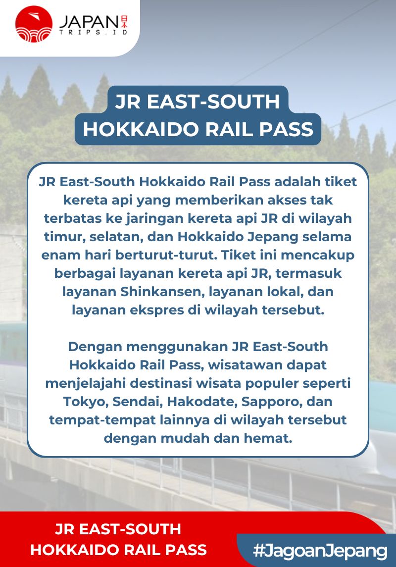 JR East South Hokkaido Rail Pass 6 Days