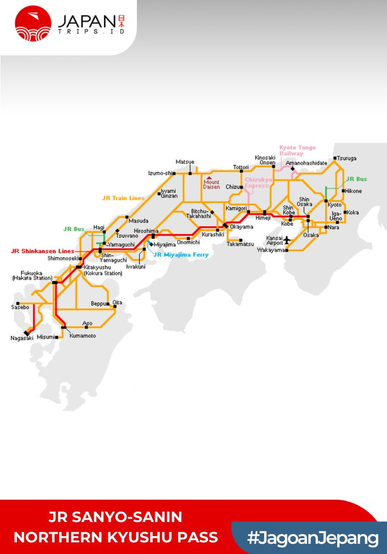 JR Sanyo-Sanin Northern Kyushu Pass