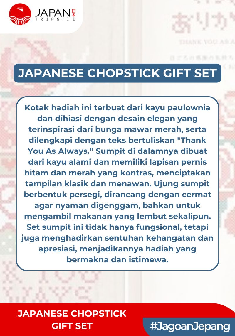 Japanese Chopstick Gift Set | Sumpit Jepang Premium