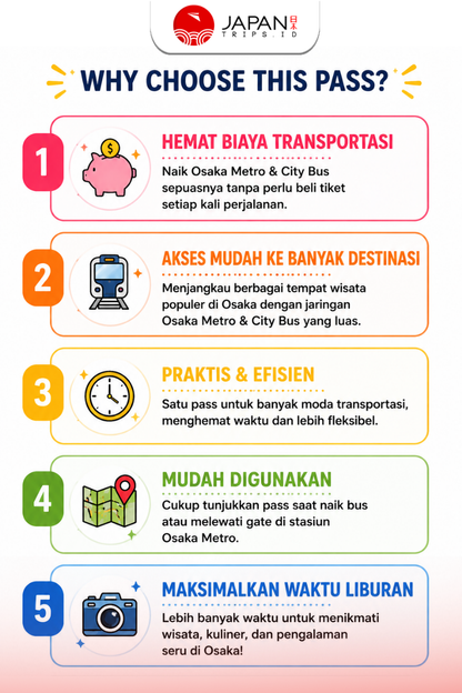 Osaka Metro & Osaka City Bus Pass